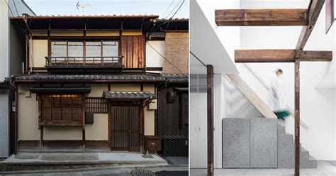 kooo architects renovates traditional machiya house in kyoto with white ...