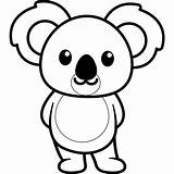 Cartoon Koala Coloring Page  Free Printable Pages sketch template