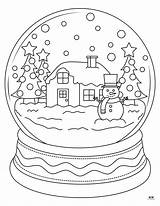 Snow Globe Coloring Pages & Templates  25 Printabulls sketch template