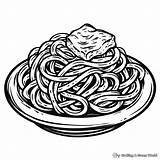 Spaghetti Coloring Pages  Free & Printable sketch template
