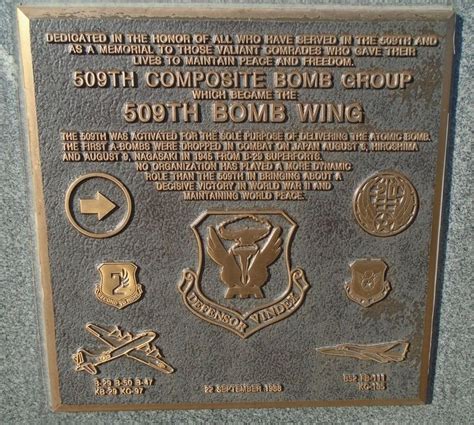 509 Composite Bomb Group • 509th Bomb Wing, a War Memorial