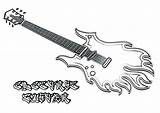 Guitar Coloring Printable sketch template