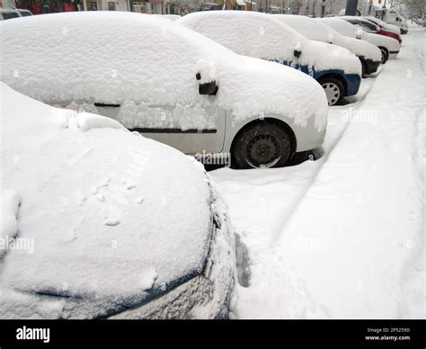 winter in Baia Mare city, Maramures Stock Photo - Alamy