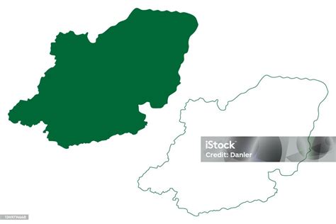 Kupwara District Map Vector Illustration Scribble Sketch Kupwara Map Stock Illustration ...