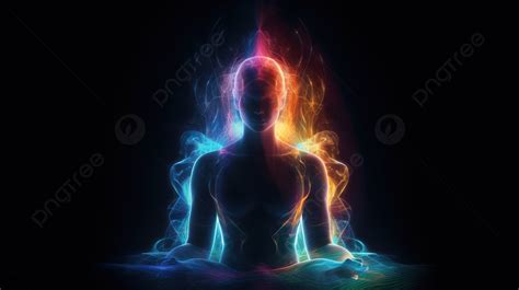 Bright Pink Man In Meditation With The Breath Of Fire Background, Picture Of An Aura, Aura ...