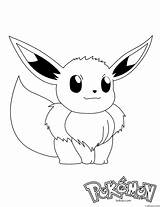 Eevee Coloring Page Pokemon  Free Printable Templates sketch template