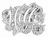 August Coloring Pages Printable sketch template