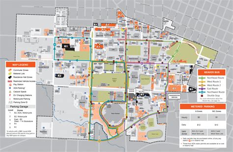 Ohio State Parking Map - Printable Map