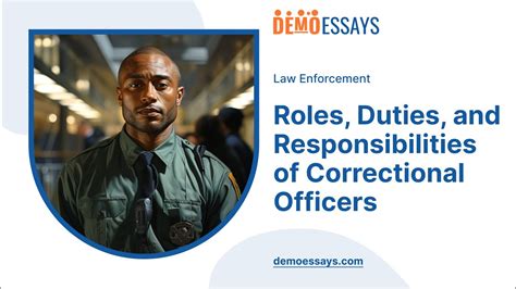 Roles, Duties, and Responsibilities of Correctional Officers - Essay Example - YouTube