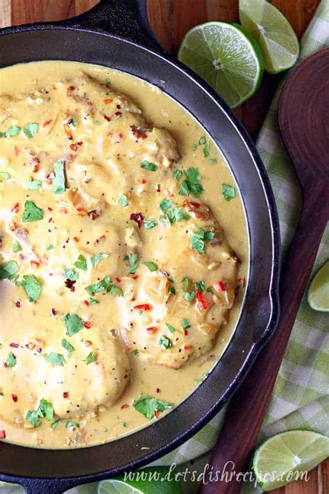 Creamy Coconut Lime Chicken | Let's Dish Recipes