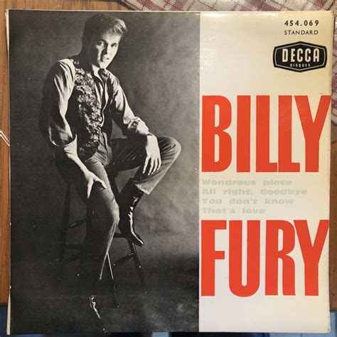 Billy Fury - Wondrous Place (Vinyl) | Discogs