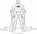 Standing Batman Coloring Page For Kids  Free Printable sketch template