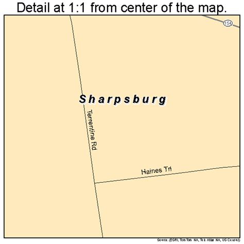 Sharpsburg Georgia Street Map 1369980