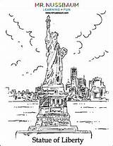 Statue Of Liberty Coloring Page By MR NUSSBAUM  TPT sketch template