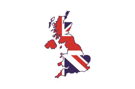 Map of UK with British Flag SVG Cut file by Creative Fabrica Crafts · Creative Fabrica