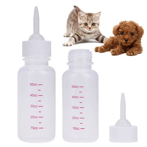 50ml Puppy Kitten Feeding Bottle Pet Nursing Feeding Bottle for Small Dogs Cats Animal Baby ...