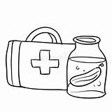 First Aid Kit Coloring Stock Illustrations – 72  sketch template