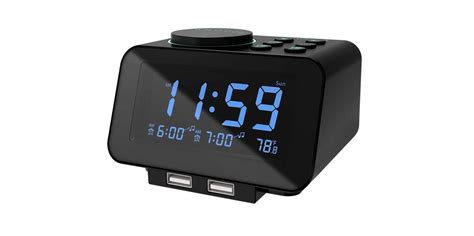 USCCE Digital Alarm Clock Radio - 0-100% Dimmer, Dual Alarm with Weekday/Weekend-Complete ...