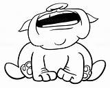 Black And White Cartoon Illustration Of Bulldog Dog Animal Character  sketch template