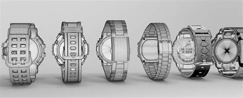 Casio G-Shock watches 9 pcs 3D model | CGTrader