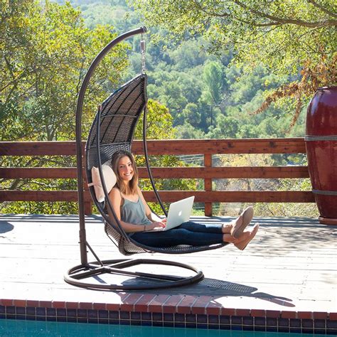 REVIEW: Outdoor Hanging Lounger Swing Chair with Stand