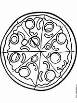 Pizza Coloring Pages Printable  And Enjoyable Learning sketch template