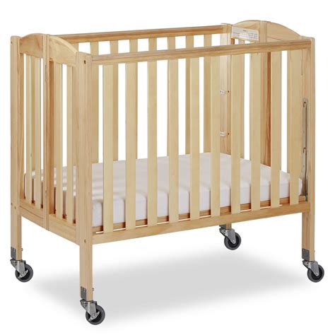 3 in 1 Folding Portable Crib, Steel Wheels | Dream On Me