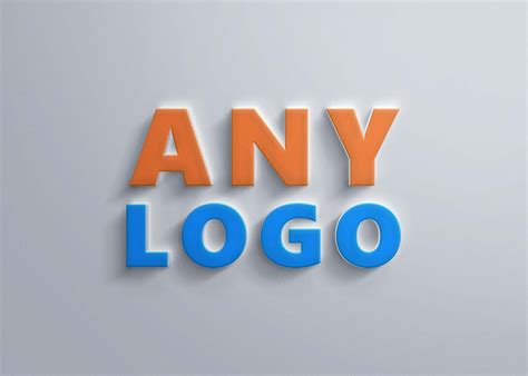 Free: Free Vector 3D Logo Mockup - nohat.cc