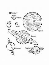 Uranus Planet Coloring Page sketch template