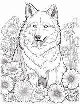 32 Majestic Wolf Coloring Pages For Kids And Adults sketch template