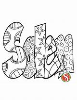 Free SALEM Name Coloring Pages — Stevie Doodles sketch template