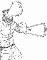 Chainsaw Man Printable coloring Page  Download Print Or Color Online sketch template