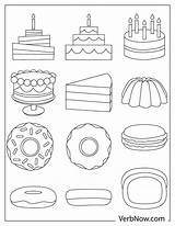 Free DESSERTS Coloring Pages For Download Printable PDF sketch template