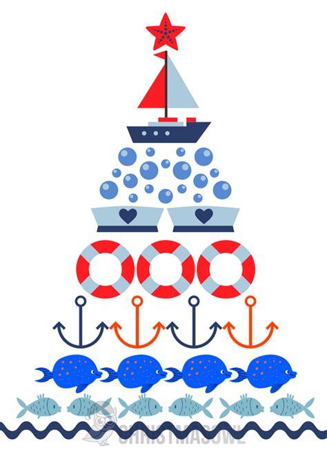 Printable Nautical Christmas Card | Nautical christmas, Nautical ...