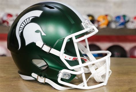 Michigan State Spartans Riddell Speed Replica Helmet - Satin Green ...