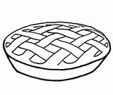 Printable Pie sketch template