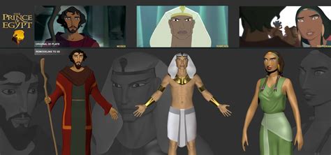 The Prince Of Egypt Moses, Rameses and Tzipporah 3D | Prince of egypt ...