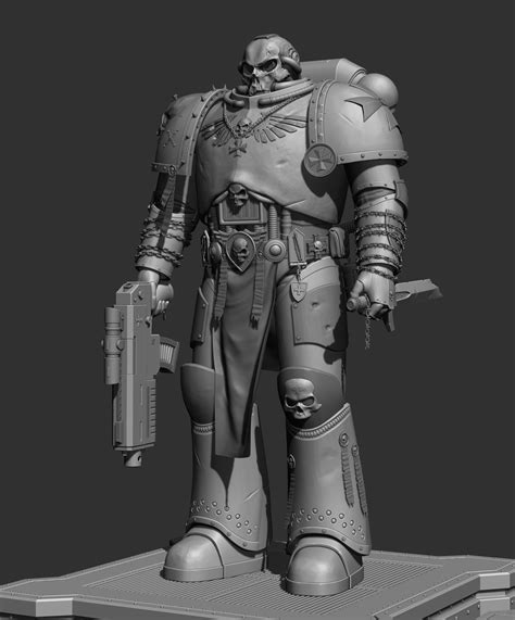 Helmut Rabe - Warhammer 40k Black Templar Chaplain Space Marine High ...