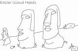 Free Coloring Pages Of Moai Easter Island  KareemteGraham sketch template