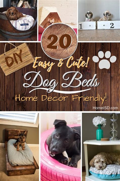 20 Adorable Easy DIY Dog Bed Ideas (Wooden and No-Sew)