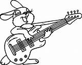 Bass Guitar Coloring Page Pages sketch template