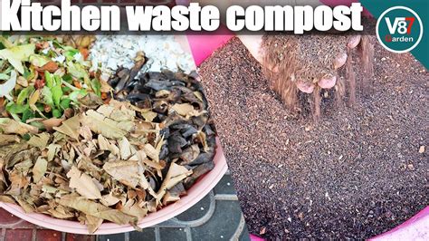 How to Make Compost From Kitchen Waste | Best Organic Fertilizer - YouTube