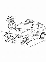 Taxi Coloring Drawing Clipart Paintingvalley Sketch Page sketch template