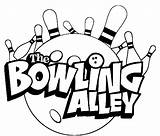 Bowling Alley Coloring Page  Free Printable Pages sketch template
