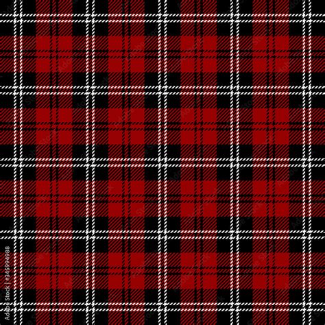 Tartan plaid. Scottish pattern in black, maroon and white cage. Scottish cage. Traditional ...