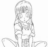 Bulma Vegeta Disegni Dragonball Esposa Saludando Ehefrau Moglie  sketch template