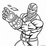 Thanos With Infinity Gauntlet Coloring Page 27725 21899 sketch template