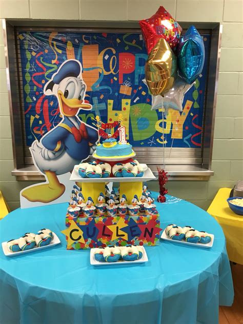 Donald Duck themed party | Donald duck party, Duck birthday, Duck ...