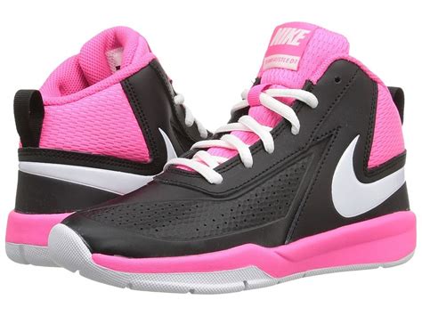 Nike Kids Team Hustle D 7 (Little Kid) Girls Shoes Black/Hyper Pink ...