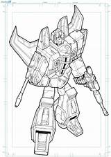 Transformers G1 Starscream Coloring Pages sketch template